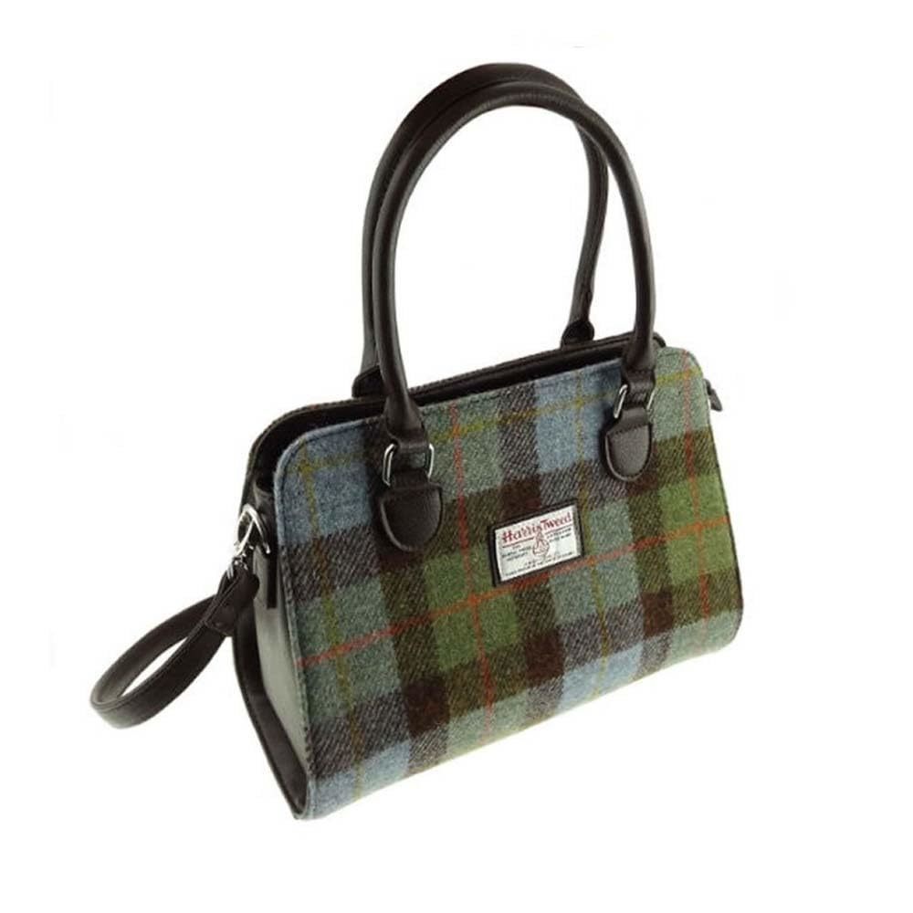 Harris Tweed Tote Handbag Lb1227 Findhorn, Colour 119 Blue Turquoise, L' :^)